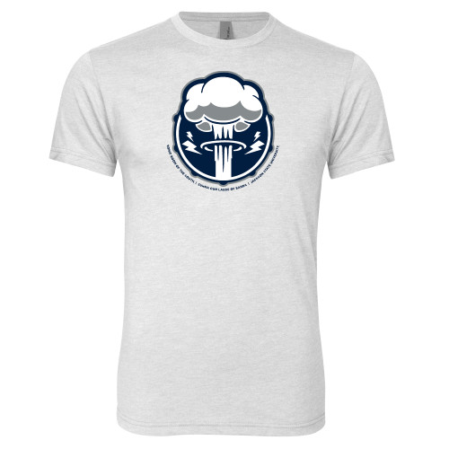  Next Level Heather White Triblend Tee - Sonic Boom Smoke