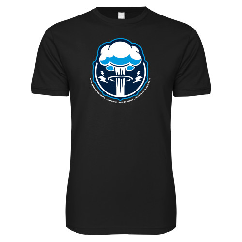  Next Level Black SoftStyle T Shirt - Sonic Boom Smoke