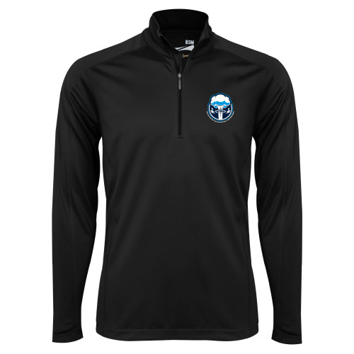  Syntrel Black Interlock 1/4 Zip - Sonic Boom Smoke