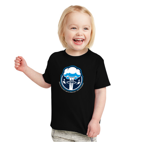  Toddler Black T Shirt - Sonic Boom Smoke