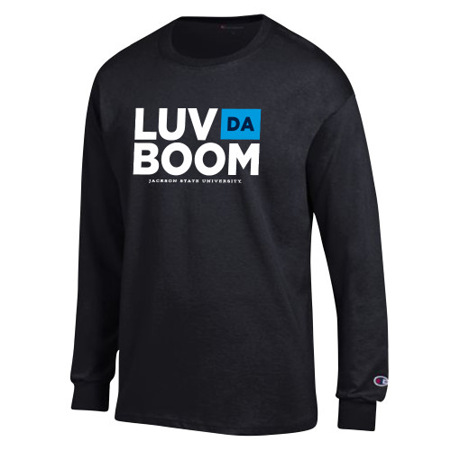  Champion Black Long Sleeve T Shirt - Luv Da Boom