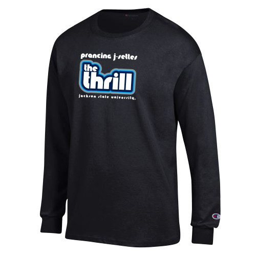  Champion Black Long Sleeve T Shirt - The Thrill