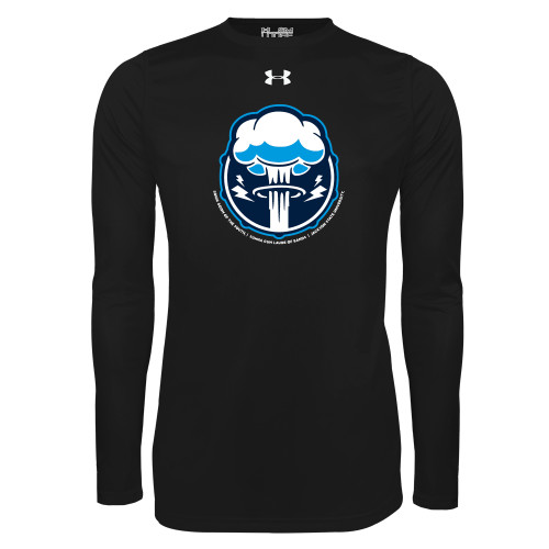  Under Armour Black Long Sleeve Tech Tee - Sonic Boom Smoke