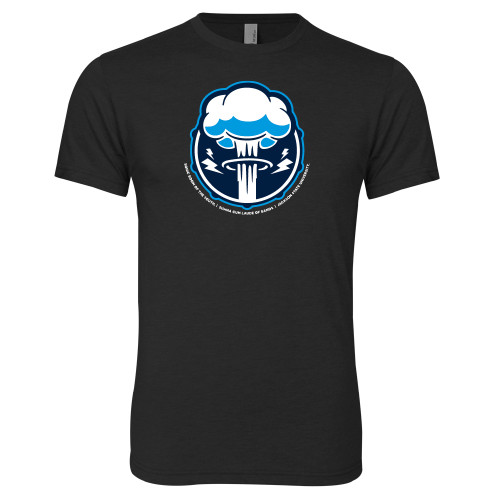  Next Level Black Triblend Tee - Sonic Boom Smoke