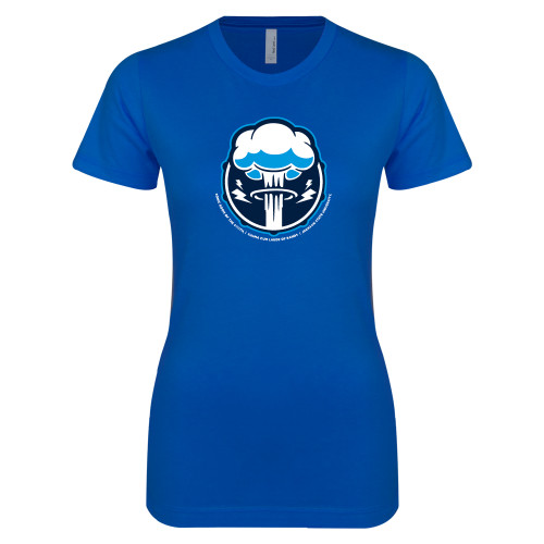  Next Level Womens Royal Boyfriend Tee - Sonic Boom Smoke