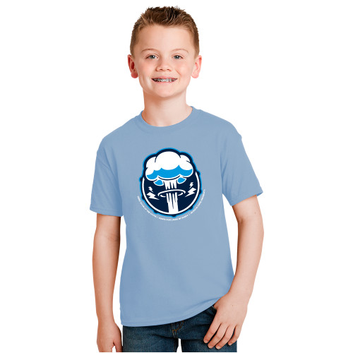  Youth Light Blue T Shirt - Sonic Boom Smoke