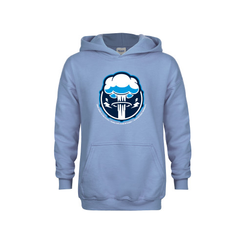  Youth Light Blue Fleece Hoodie - Sonic Boom Smoke