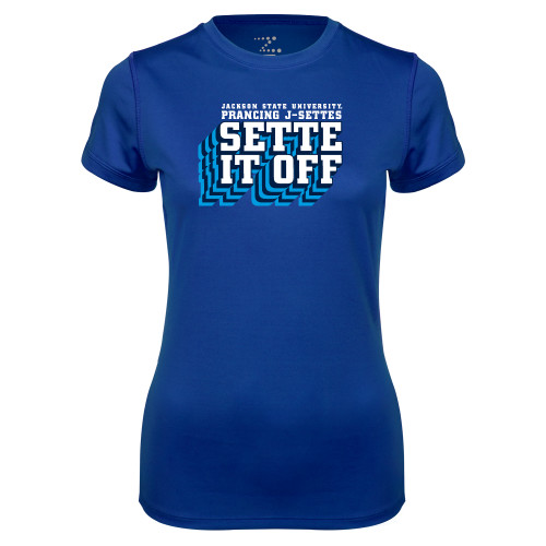  Womens Royal Performance Tee - Sette It Off