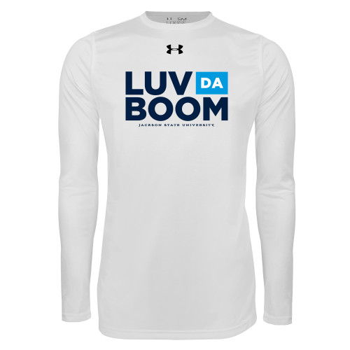  Under Armour White Long Sleeve Tech Tee - Luv Da Boom