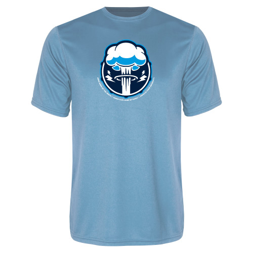 Light Blue Performance Tee - Sonic Boom Smoke