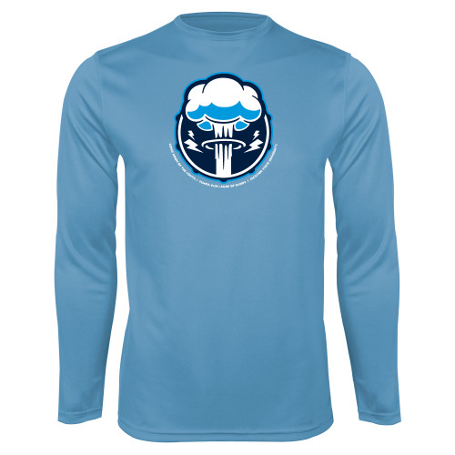  Light Blue Performance Long Sleeve Shirt - Sonic Boom Smoke