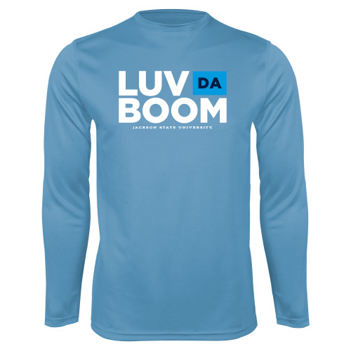  Light Blue Performance Long Sleeve Shirt - Luv Da Boom