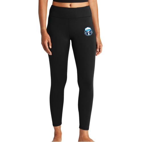  Womens Black Performance Legging - Sonic Boom Smoke