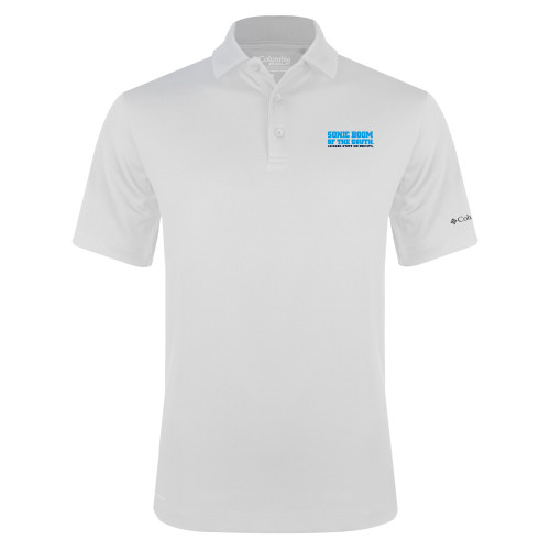  Columbia White Omni Wick Drive Polo - Sonic Boom of the South