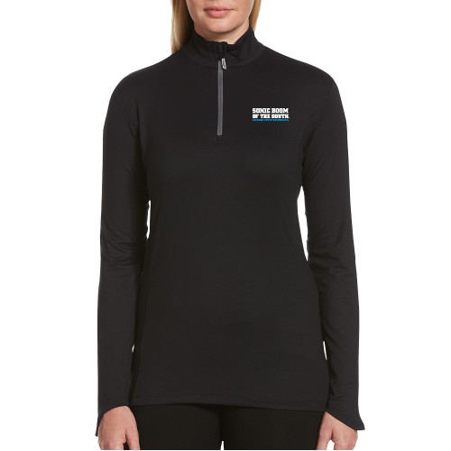  Callaway Womens Black 1/4 Zip Pullover - Sonic Boom of the South