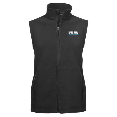  Charcoal Fleece Full Zip Vest - Sonic Boom of the South