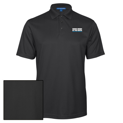  Charcoal Performance Fine Jacquard Polo - Sonic Boom of the South