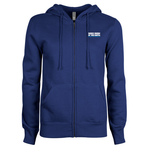  ENZA Womens Royal Fleece Full Zip Hoodie - Sonic Boom of the South