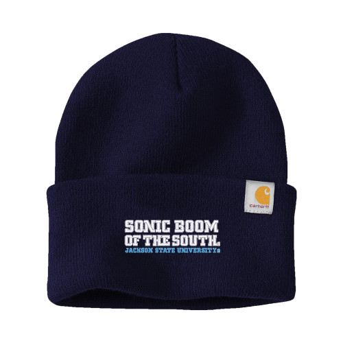  Carhartt Navy Knit Beanie w/Cuff - Sonic Boom of the South