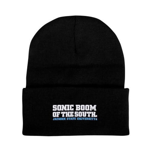  Black Knit Beanie w/Cuff - Sonic Boom of the South