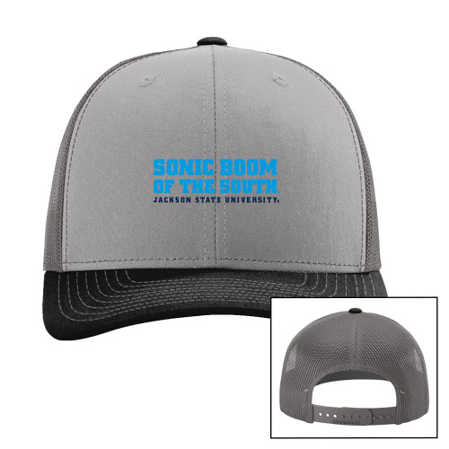  Richardson Grey/Charcoal/Black Trucker Hat - Sonic Boom of the South