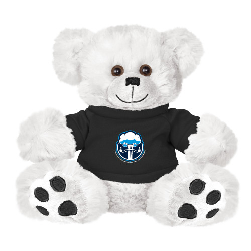  Plush Big Paw 8 1/2 inch White Bear w/Black Shirt - Sonic Boom Smoke