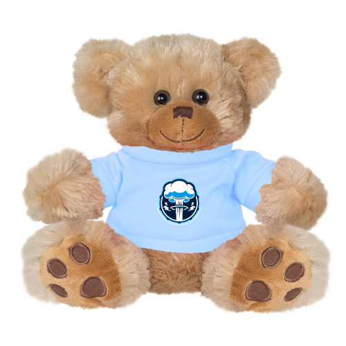  Plush Big Paw 8 1/2 inch Brown Bear w/Light Blue Shirt - Sonic Boom Smoke