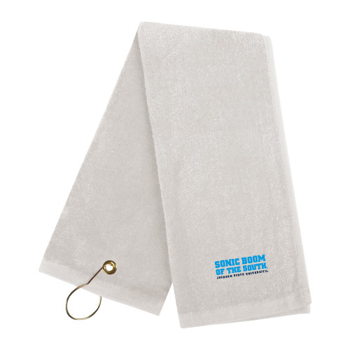  White Golf Towel - Sonic Boom of the South
