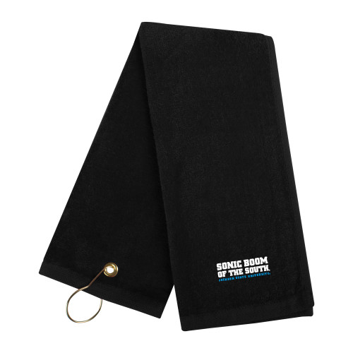  Black Golf Towel - Sonic Boom of the South