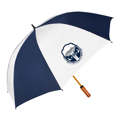  64 Inch Navy/White Umbrella - Sonic Boom Smoke