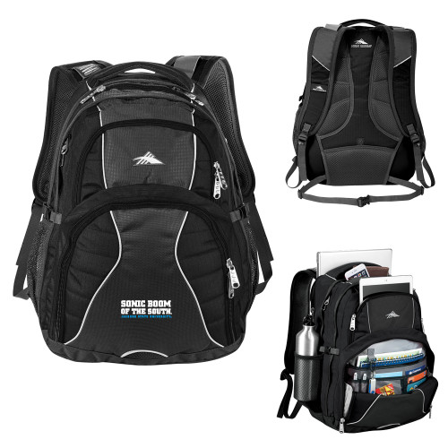 High Sierra Black Swerve Computer Backpack - Sonic Boom of the South