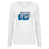 Thumbnail image for  Womens White Long Sleeve V Neck Tee