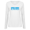 Thumbnail image for  Womens White Long Sleeve V Neck Tee