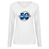 Thumbnail image for  Womens White Long Sleeve V Neck Tee