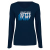 Thumbnail image for  Womens Navy Long Sleeve V Neck Tee