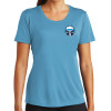 Thumbnail image for  Womens Light Blue Performance Short Sleeve Tee