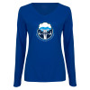 Thumbnail image for  Womens Royal Long Sleeve V Neck Tee 