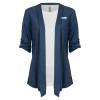 Thumbnail image for  Womens Navy Drape Front Cardigan Sweater 
