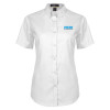 Thumbnail image for  Womens White Twill Button Up Short Sleeve