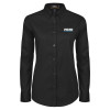Thumbnail image for  Womens Black Twill Button Down Long Sleeve 