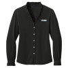 Thumbnail image for  Brooks Brothers Womens Black Long Sleeve Ruffle Collar Blouse