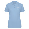 Thumbnail image for  Womens Silk Touch Light Blue Pique Polo