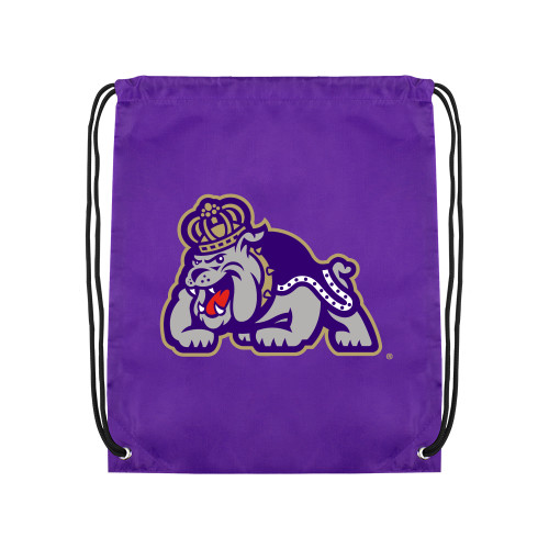 James Madison Purple Drawstring Backpack