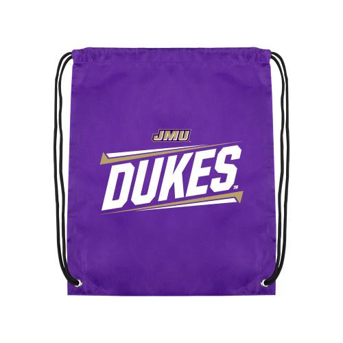 James Madison Purple Drawstring Backpack