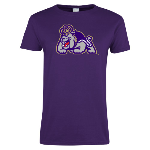 James Madison Womens Purple Short Sleeve T