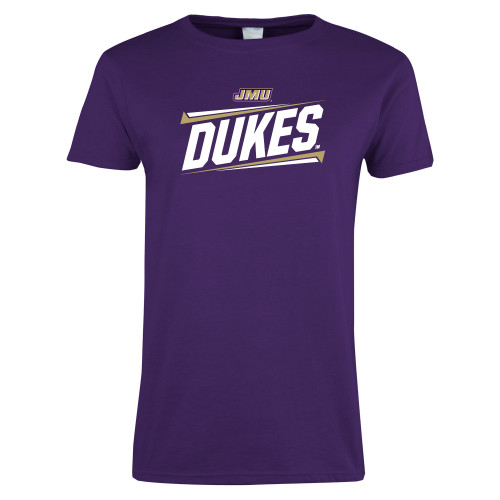 James Madison Womens Purple Short Sleeve T