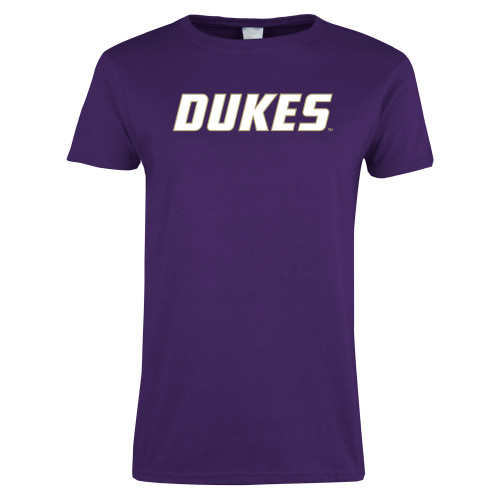 James Madison Womens Purple Short Sleeve T