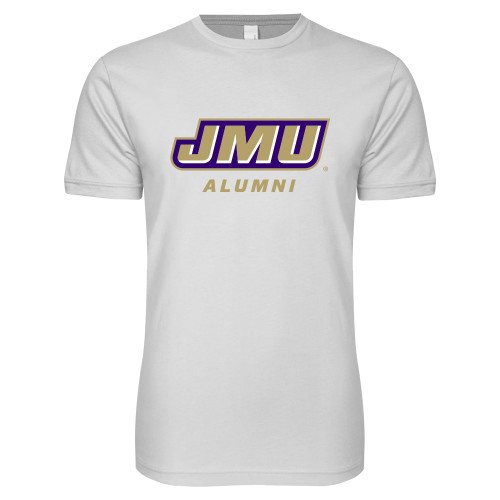 James Madison Next Level White SoftStyle T Shi