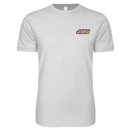 James Madison Next Level White SoftStyle T Shi