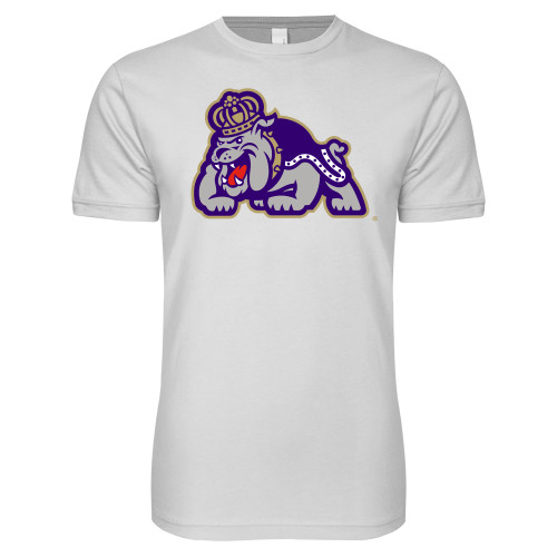 James Madison Next Level White SoftStyle T Shi